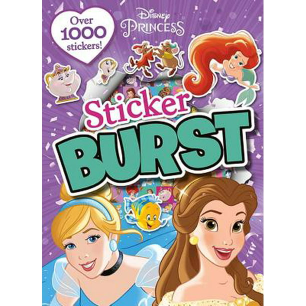 2-1/4" x 3-1/4" Complete Set 12 Disney Princess Large Vending Stickers